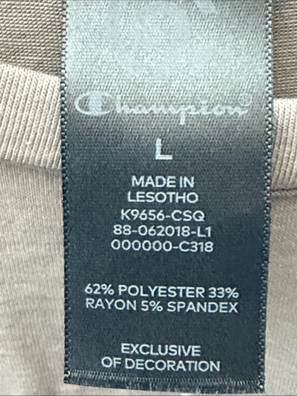 NWT Champion Duo Dry Gray Short Sleeve Twist-Front Tee.